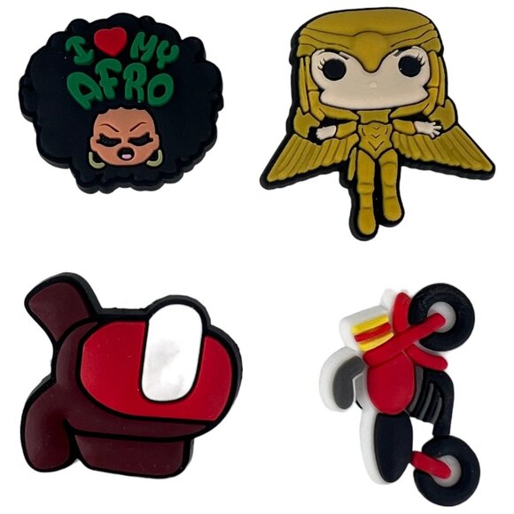 24 Crocs Jibbitz Charms Miscellaneous Variety Boys Girls Adults Lot Shoes - Picture 2 of 13